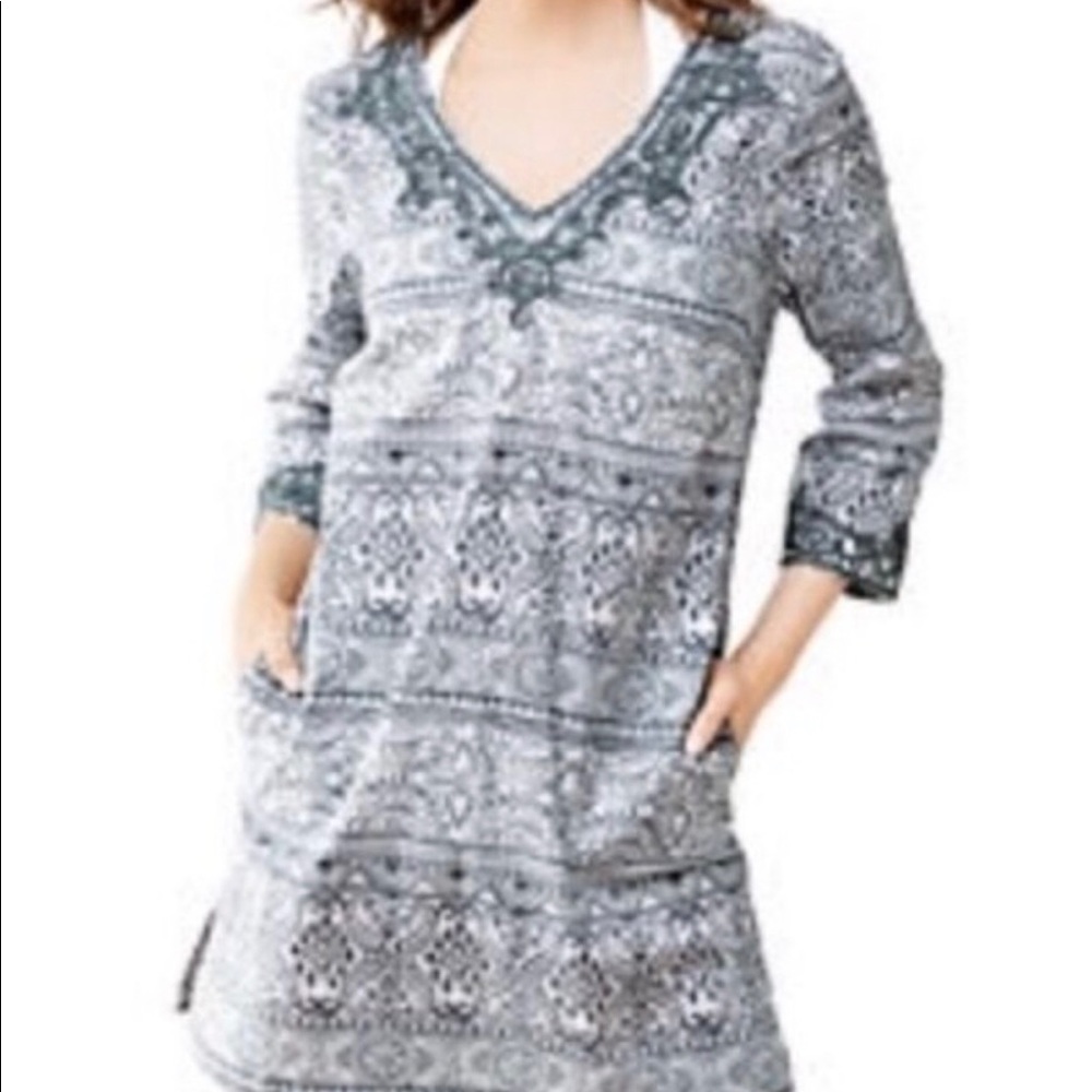 Lands End Cotton dress/tunic/cover up  SM(6-8)